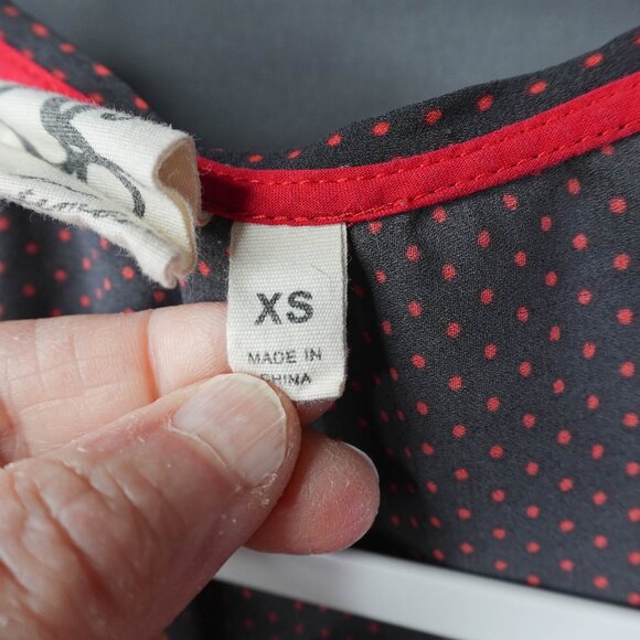 Anthropologie One September Top XS Ikat Boho Peasant Artsy Sheer Back Statement - Picture 7 of 14